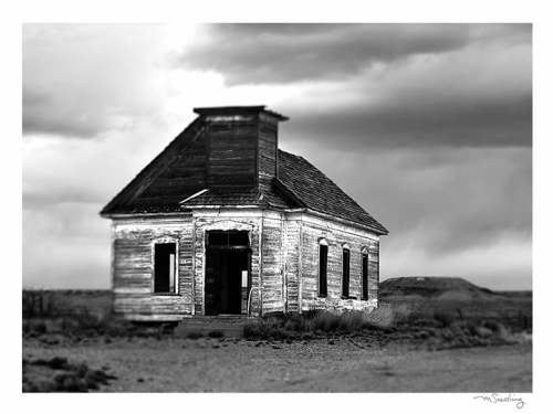 CHURCH WITH MESA. Taiban, NM. 2014